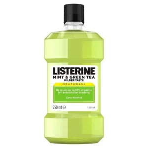 Listerine mint & green tea mouthwash 