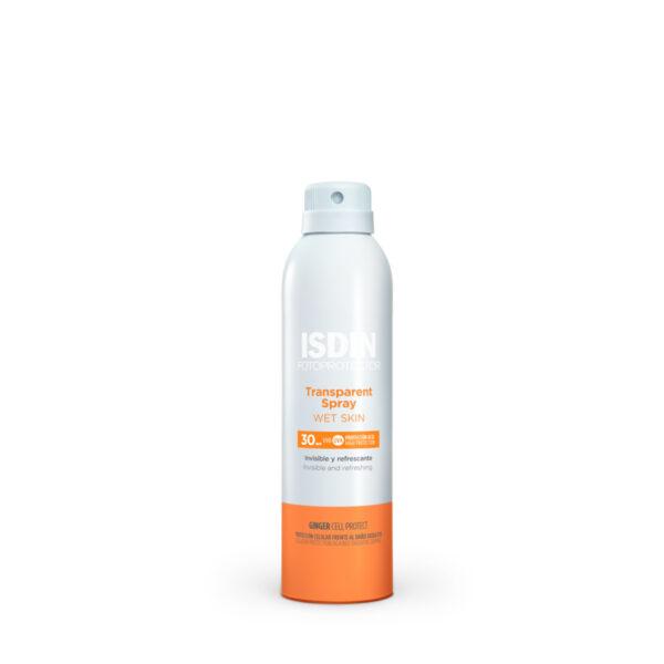 ISDIN fotoprotector transparent spray wet skin SPF30