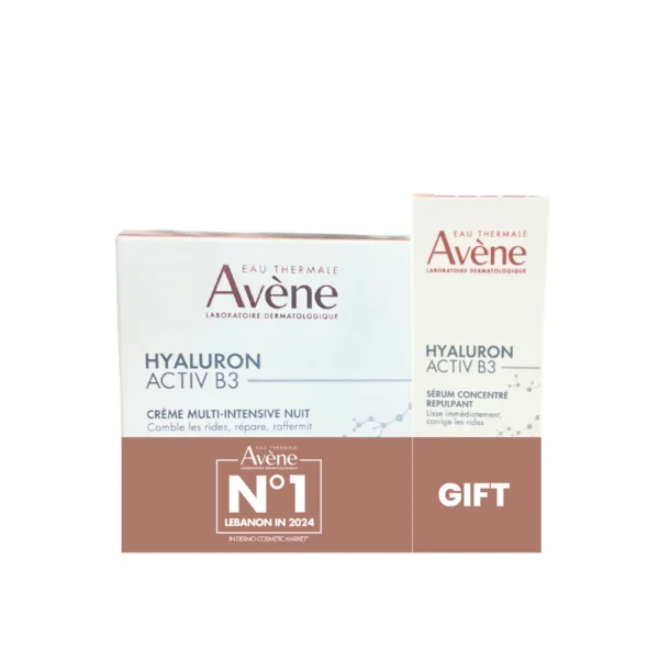AVÈNE Hyaluron Activ B3 Night Cream With Hyaluron Serum Pack