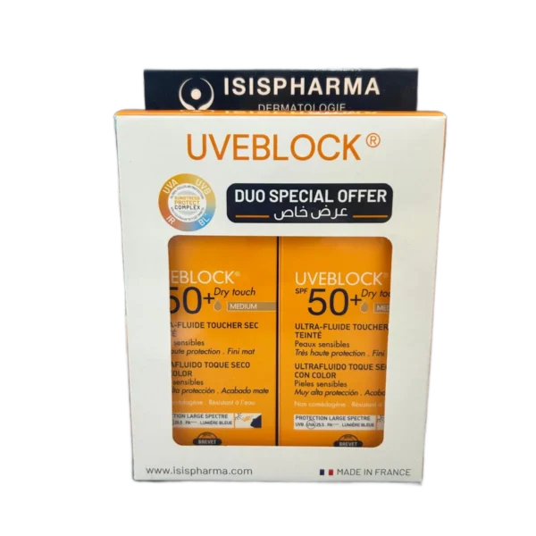 Isispharma Uveblock Tinted Dry Touch Spf50+ Duo