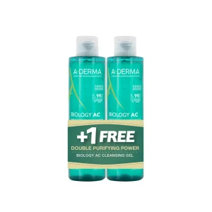 Aderma biology AC gel moussant duo