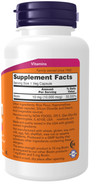 Now biotin 10,000mcg