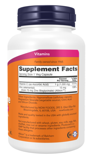 NOW C 1000 zinc immune