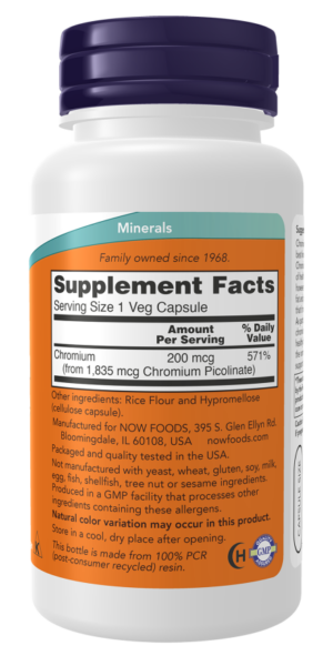 NOW chromium picolinate 200 