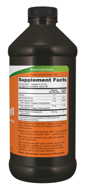 Now liquid chlorophyll 473ml