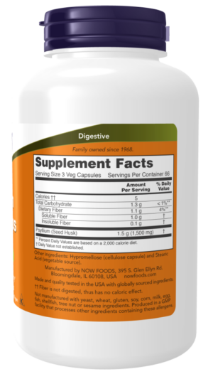 Now psyllium husk 500mg