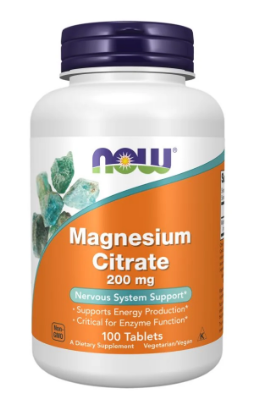 Now magnesium citrate 200mg
